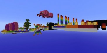 Rainbow World Lucky Block Race