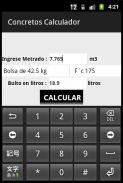 Concretos Calculador screenshot 0