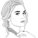 Pencil Sketch Photo Effect Icon