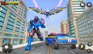 Police Eagle Robot Truck Games screenshot 8