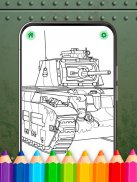 Military Tanks Coloring Book screenshot 1