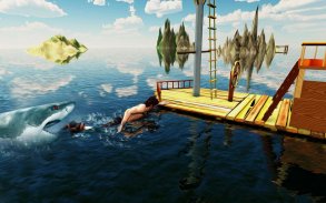 Angry Whale Shark Hunter - Raft Survival Sứ mệnh screenshot 1