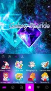 Galaxysparkle tema do teclado screenshot 4