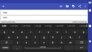 Latvian for AnySoftKeyboard screenshot 1