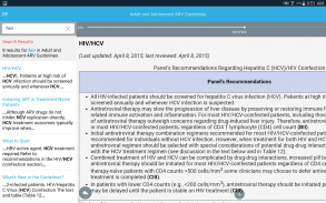 AIDSinfo HIV/AIDS Guidelines screenshot 9