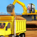 House Construction Trucks Game Icon