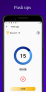 Get fit - Push ups, Sit ups, Squat Workout screenshot 3