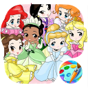 Princess Coloring Book Icon