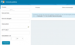 Consulta PJe MG screenshot 0
