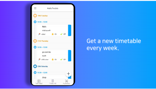 Timetable Planner with alarm f screenshot 1