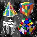 Magic Cubes of Rubik and 2048 Icon
