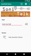 SoniTalk - Exchange Data Over (Ultra)Sound screenshot 1