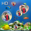 Bubble photo live wallpaper with aquarium Icon