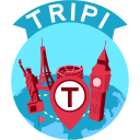 Tripi Internet less group communication travel app Icon