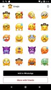 Nuovi adesivi divertenti Emoji screenshot 2