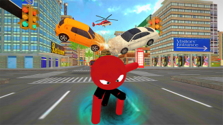 Spider Stickman Rescue Duty : Crime City Battle 3D screenshot 2