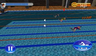 Cuộc đua 3D bơi screenshot 10