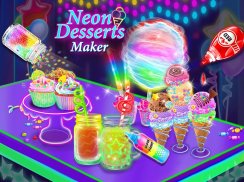 夜光甜点派对 – 制作会发光的食物！ screenshot 0