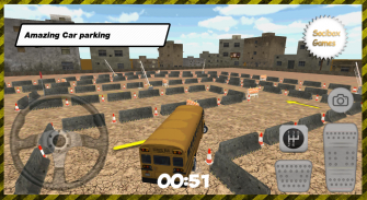 सुपर 3 डी स्कूल बस पार्किंग screenshot 7