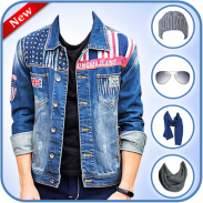 Men Denim Jeans Jackets Scarf & Caps Photo Editor screenshot 7