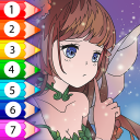 Anime Fantasy Color by Numbers Icon