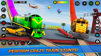 Mega Ramp Train Stunt Game screenshot 5