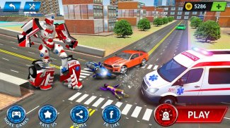 Ambulance Robot City Rescue screenshot 12