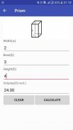 Volume Calculator:Cube Prism Sphere Cylinder Cone screenshot 2
