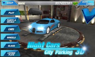 रात कारें सिटी पार्किंग 3D screenshot 11