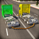 Chained Trucks against Ramp