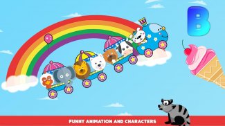 قطار الطيران الذكي - لعبة للأطفال والاطفال screenshot 3