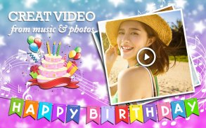 Birthday Photo Video Maker screenshot 0