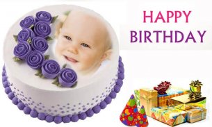 Birthday Cake Photo Frame - Collage Editor screenshot 1