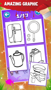 Kitchen Cooking Coloring Pages Drawing Book screenshot 0