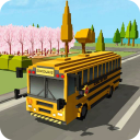 School Bus Game Blocky World Icon