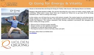 Qi Gong for Energy & Vitality screenshot 5