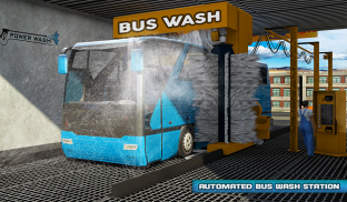 Smart Bus Wash Service: Gas Station Parking Games screenshot 10