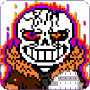 DustTrush Sans Pixel Art Color By Number