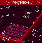 Pink Neon Keyboard Theme screenshot 0