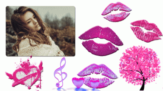 Kiss GIF Photo Frame Editor screenshot 1