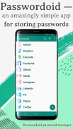 Passwordoid: gestionnaire de m screenshot 0
