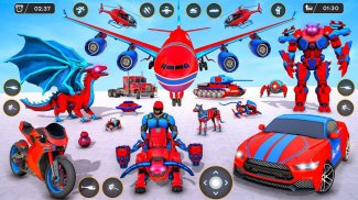 Police Dragon Robot Car Games screenshot 7