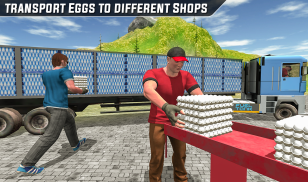 Supermarket Egg Transport Truck Driver Sim 2019 screenshot 0