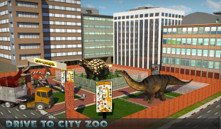 ป่า Dino รถบรรทุก ขนส่ง 3D เกม screenshot 14