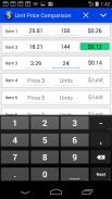Unit Price Comparison screenshot 2