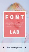 Font Lab-Text on Photo  Editor screenshot 0