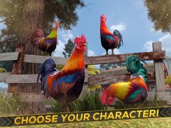 Wild Rooster Run - Frenzy Chicken Farm Race screenshot 5