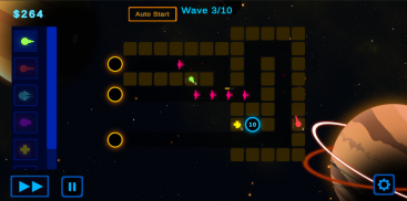 Space Arcade Tower Defense 2D screenshot 2