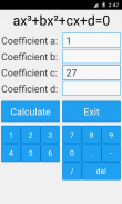 Cubic Equation Solver screenshot 2