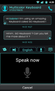 GO Keyboard Black Cyan Theme screenshot 3